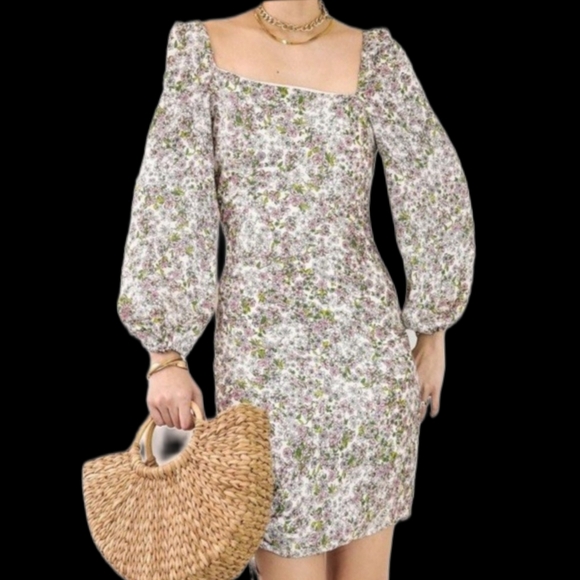 BCBGeneration Dresses & Skirts - BCBGeneration Long Sleeve Ruched Dress in Geranium BNWT
